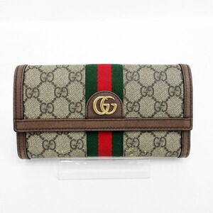 Gucci GG Supreme Ophidia Long Wallet Gray